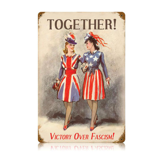 Sisters In Arms Vintage Sign