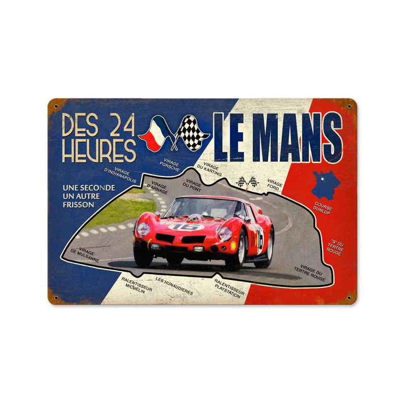 Le Mans 24 Hour Vintage Sign