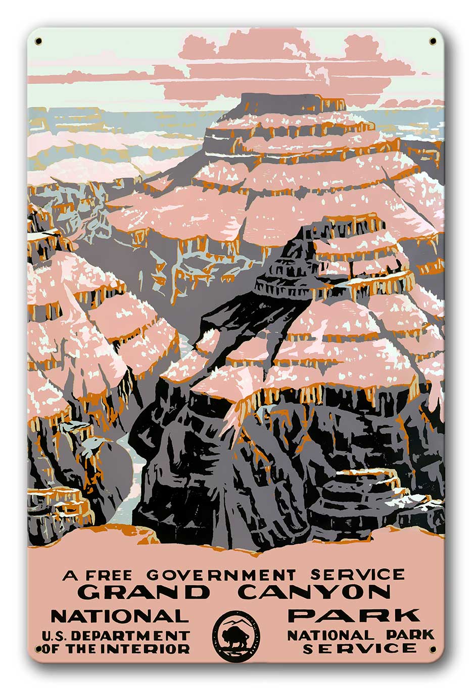 Grand Canyon National Park Vintage Metal Sign