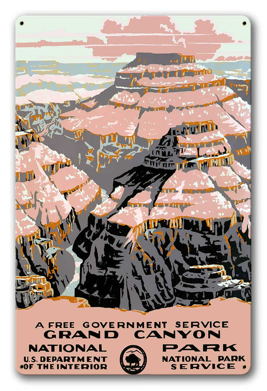 Grand Canyon National Park Vintage Metal Sign