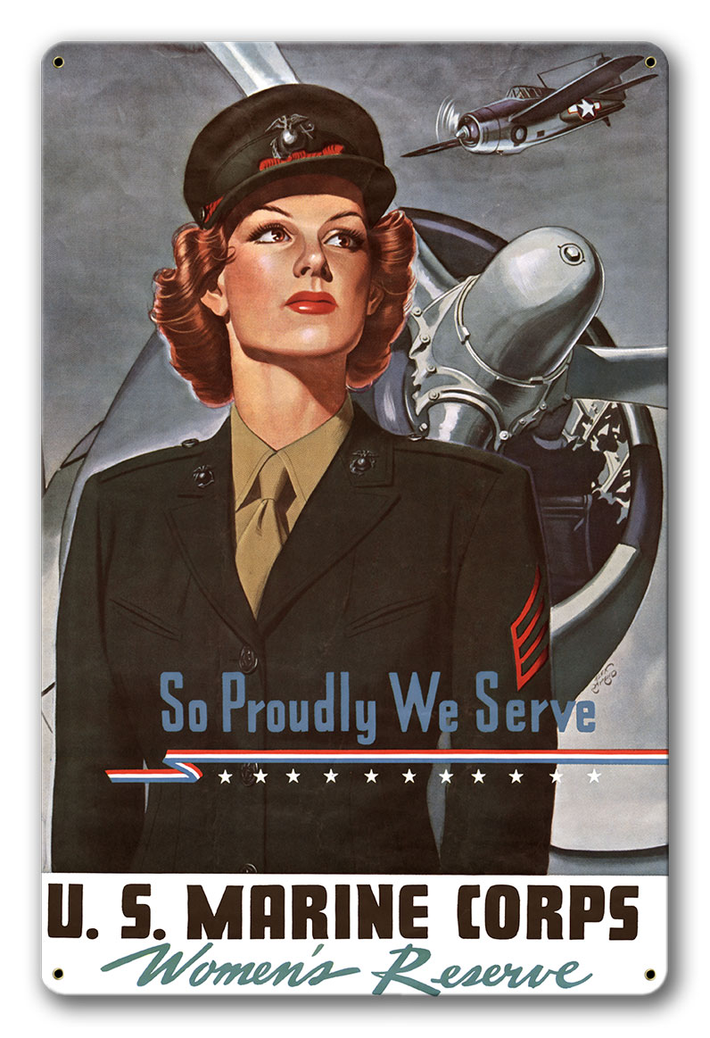 So Proudly We Serve Vintage Metal Sign