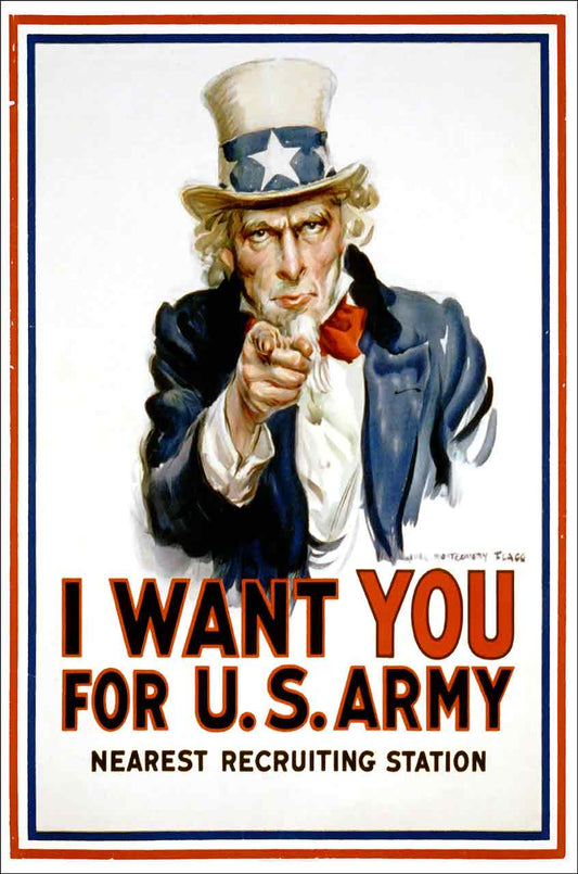 I Want You Vintage Metal Sign