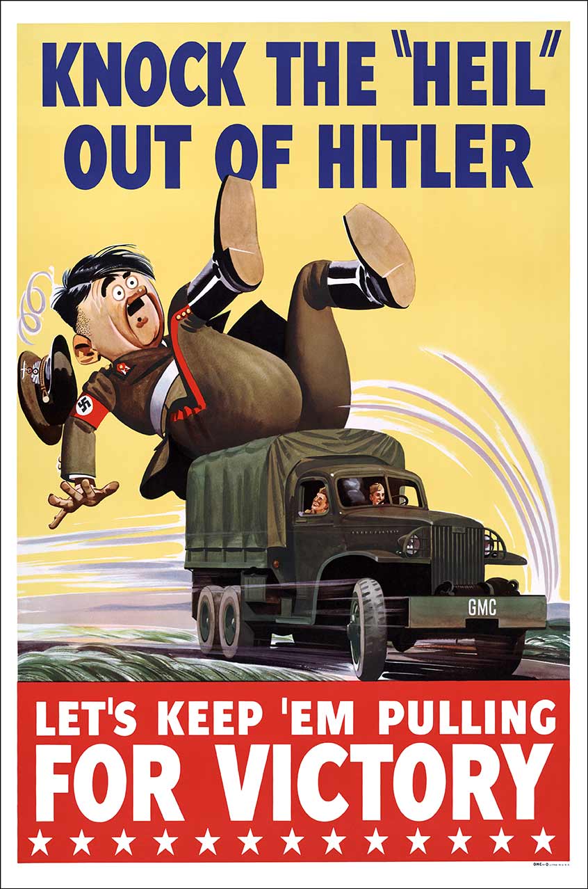 Knock The Heil Vintage Metal Sign