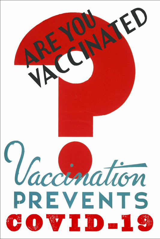 Vaccination Prevents Covid Vintage Metal Sign