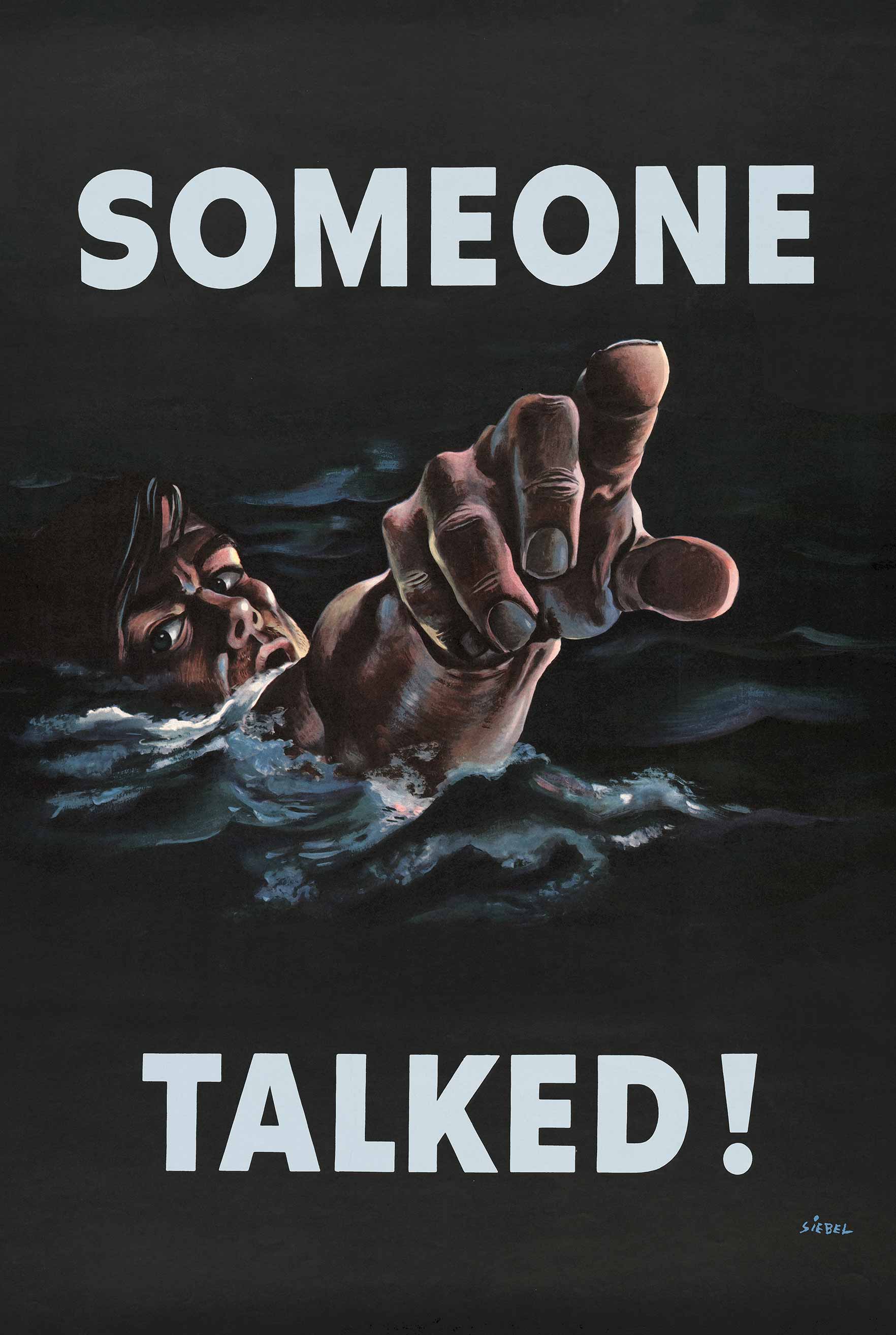 Someone Talked Vintage Metal Sign