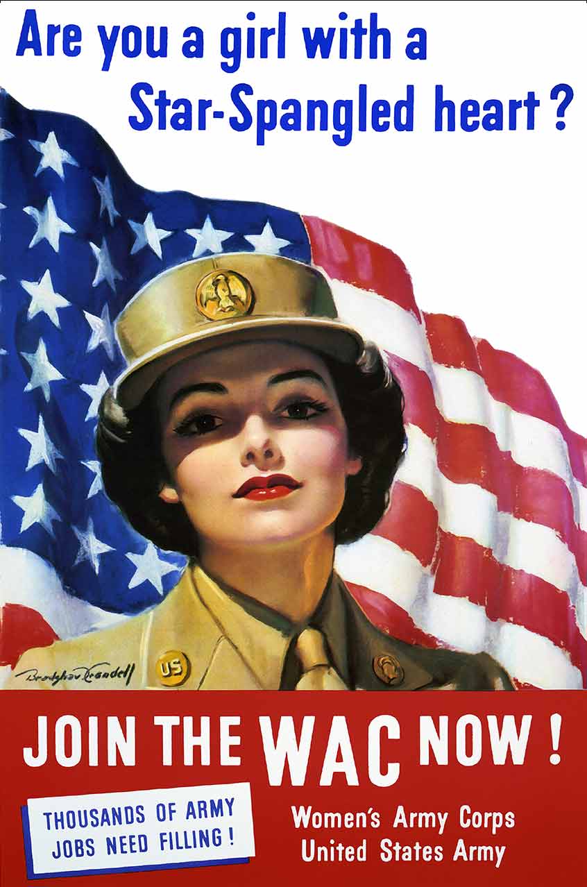 Join The Wac Now Vintage Metal Sign