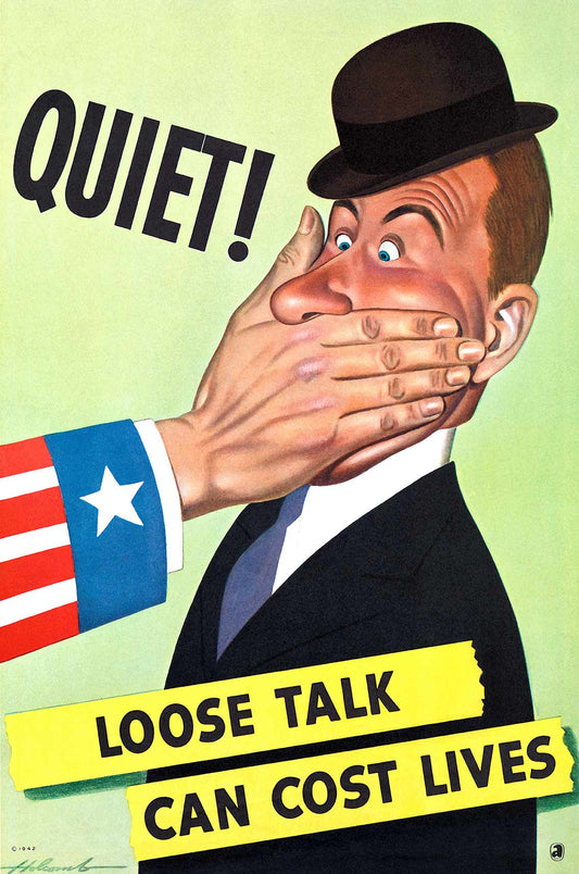 Loose Talk Vintage Metal Sign