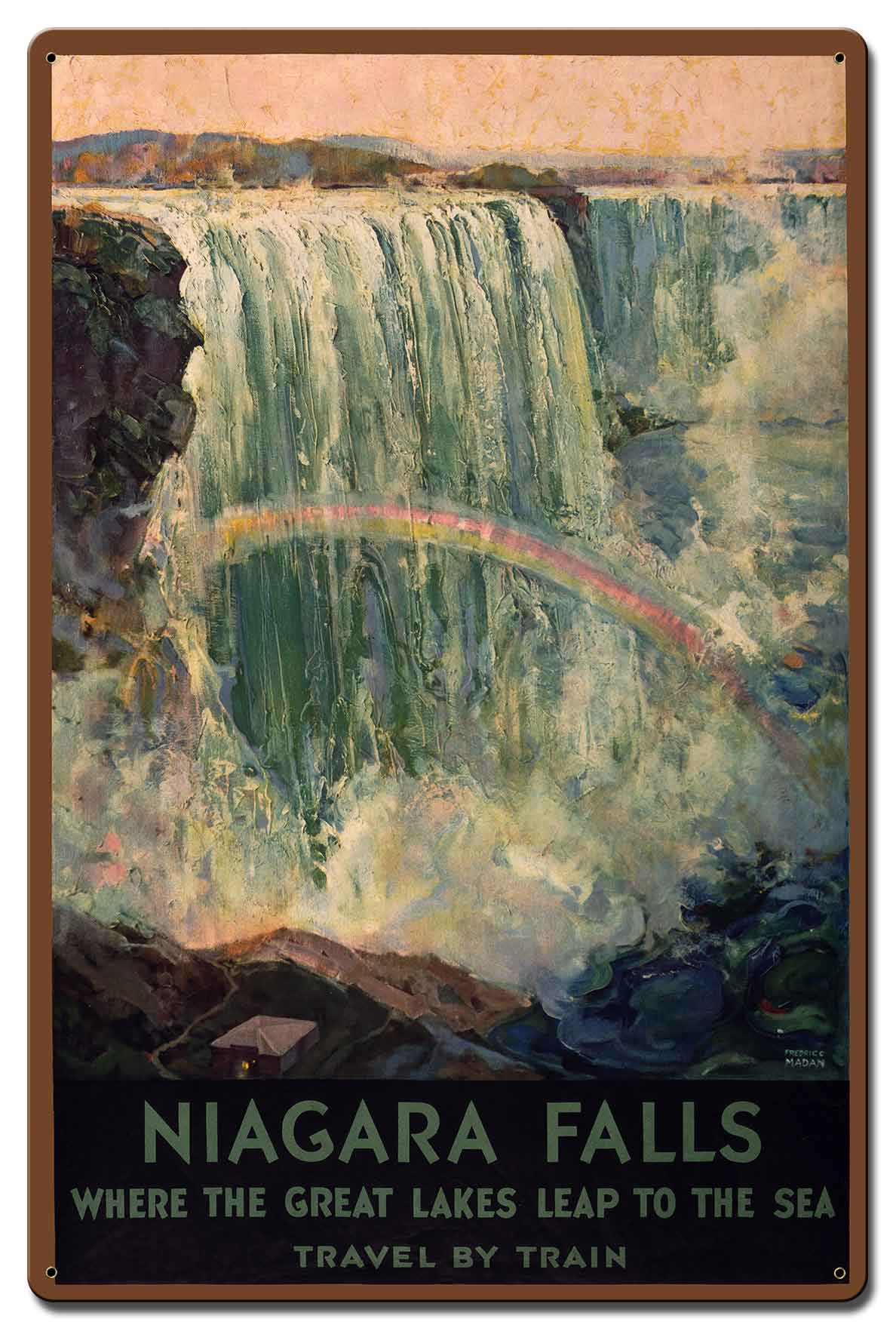 Niagara Falls 16 X 24 vintage metal sign