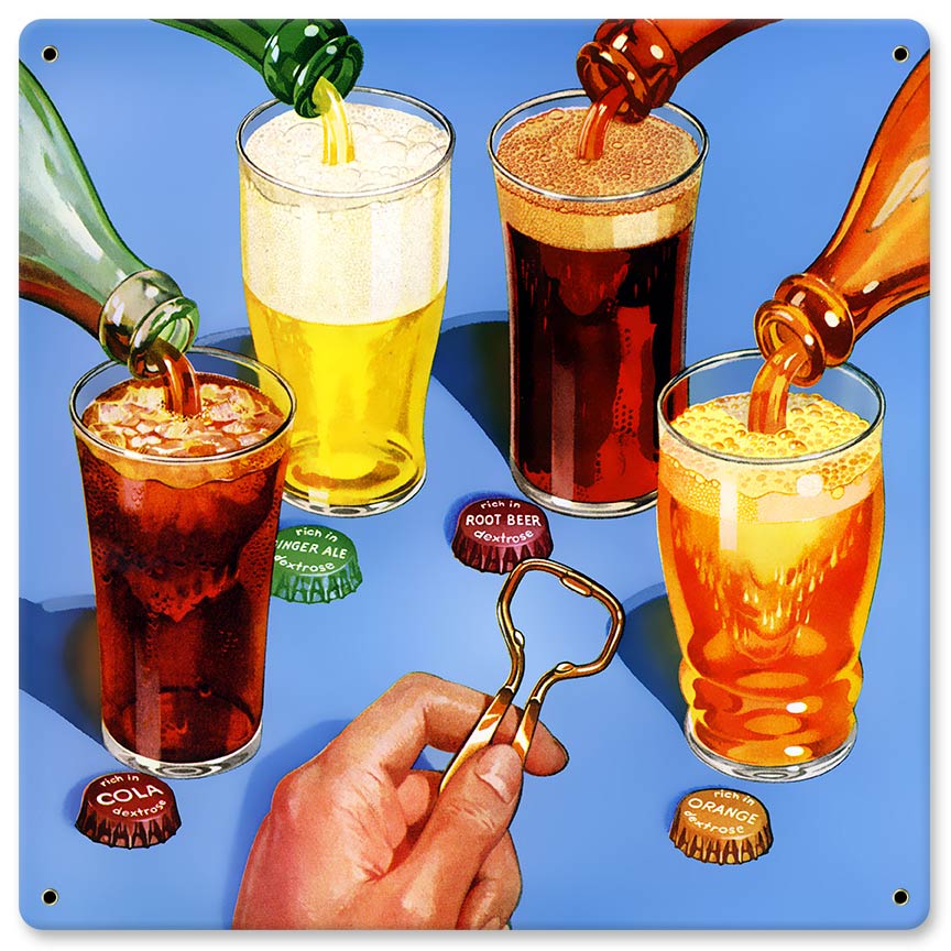 Pop Art 12 X 12 vintage metal sign