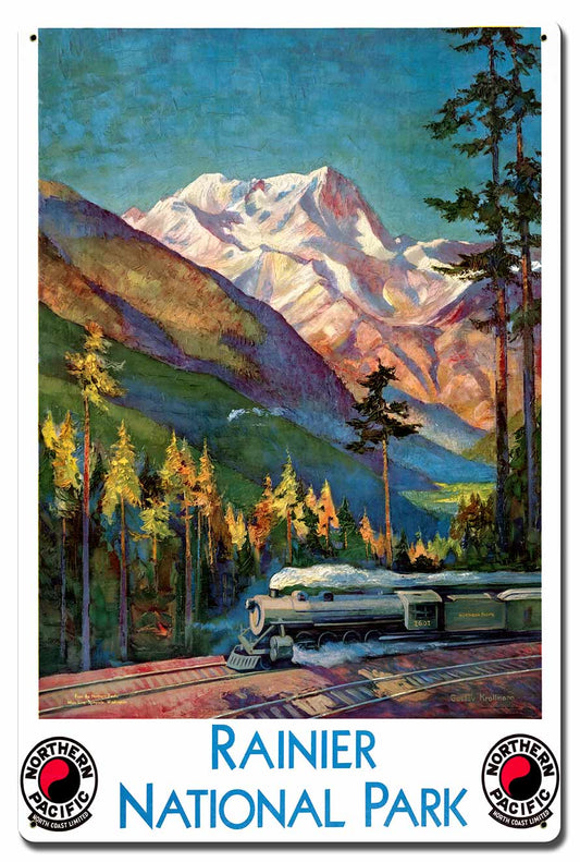 RANIER NATIONAL PARK Metal Sign 16in X 24in