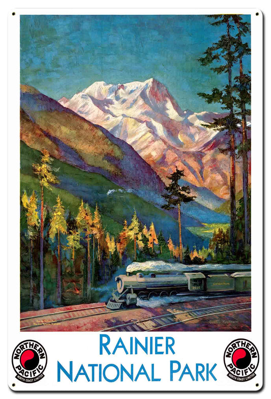 RANIER NATIONAL PARK Metal Sign 24in X 36in