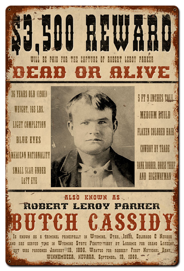 Wanted Butch Cassidy