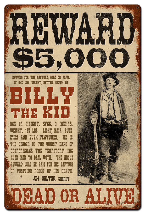 Wanted Billy The Kid