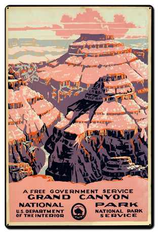 Grand Canyon National Park Vintage Sign