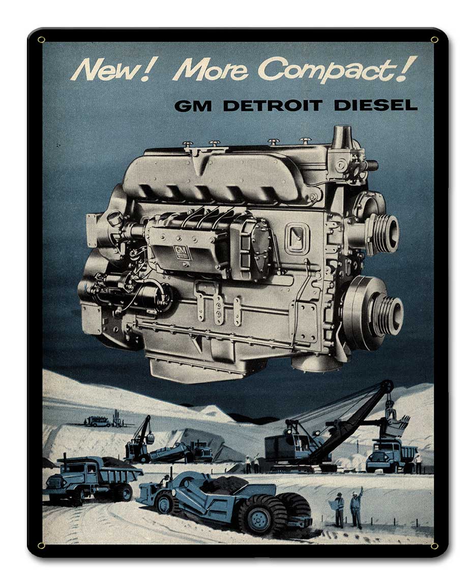 Detroit Diesel – Metal Sign Barn