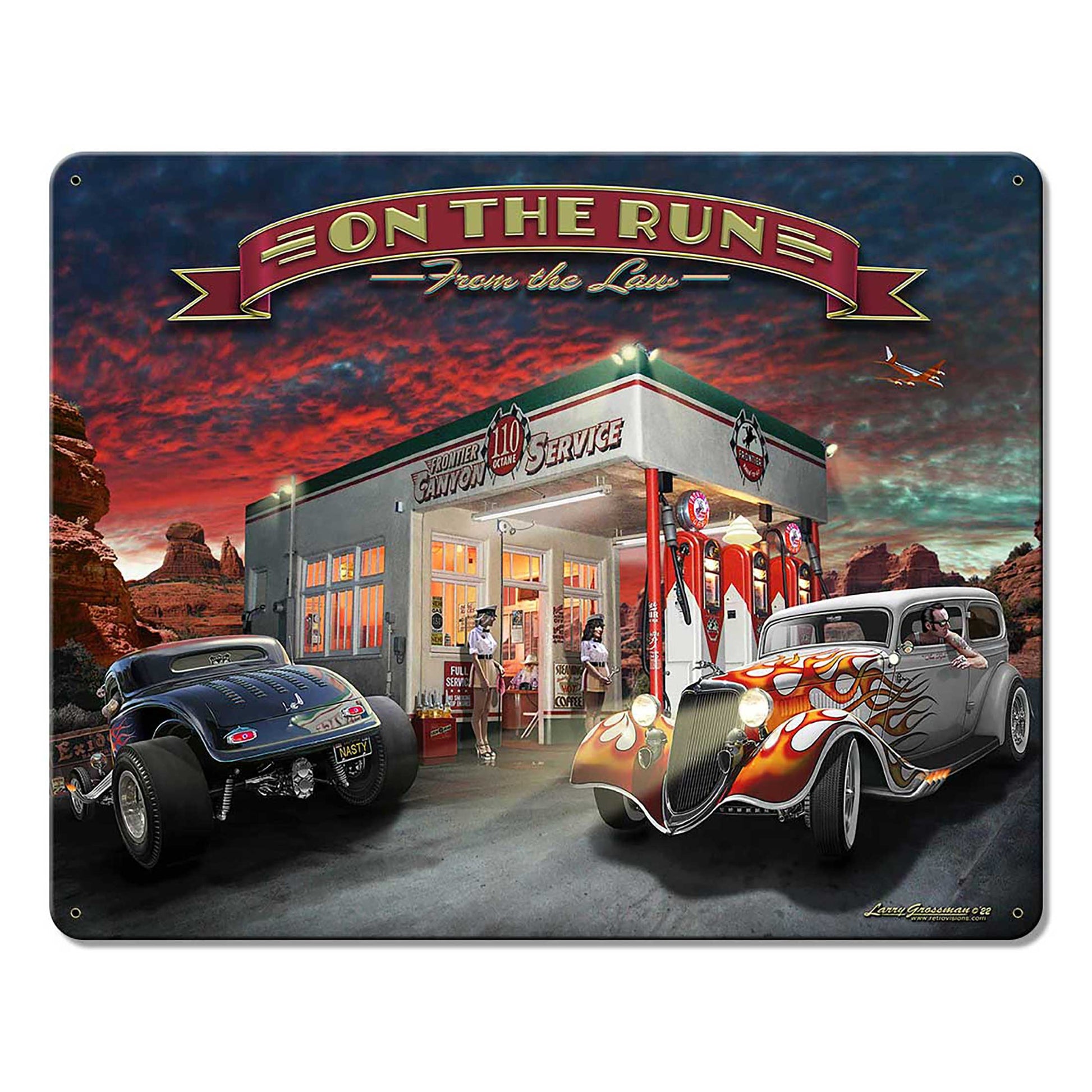 Canyon Gas 15 X 12 vintage metal sign