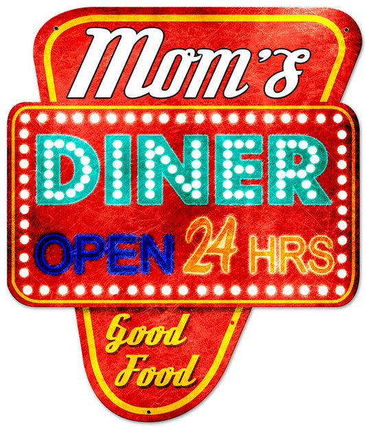 Mom's Diner Vintage Sign