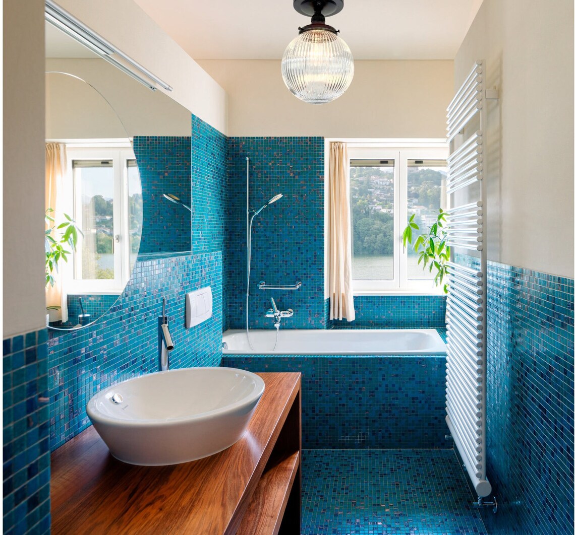 Modern Holophane Glass Ceiling Light