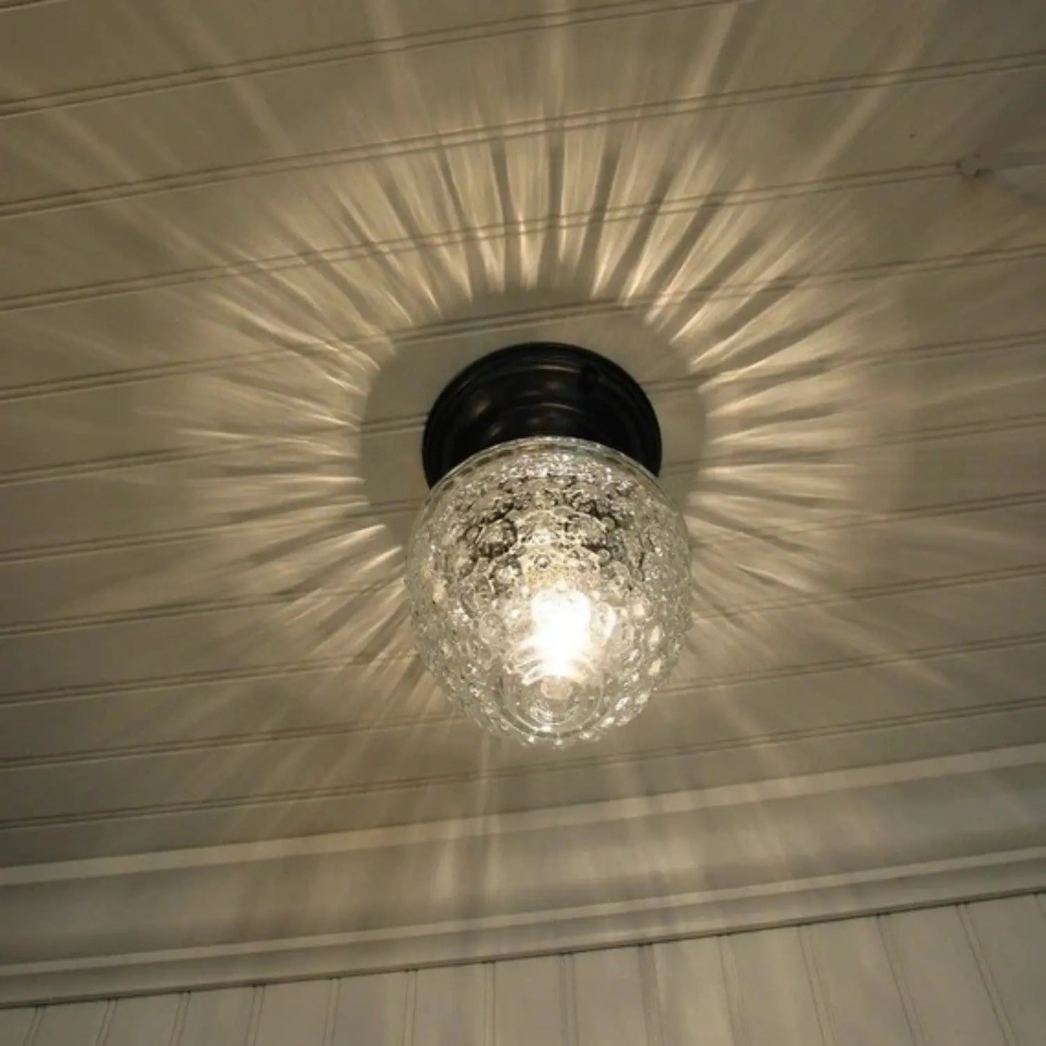 Acorn Glass Flush Mount CEILING LIGHT