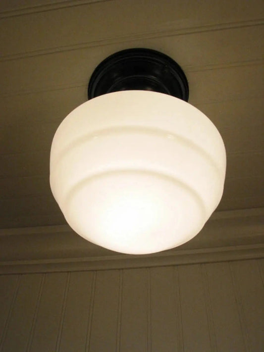 Schoolhouse Ceiling Light Fixture Mushroom Style