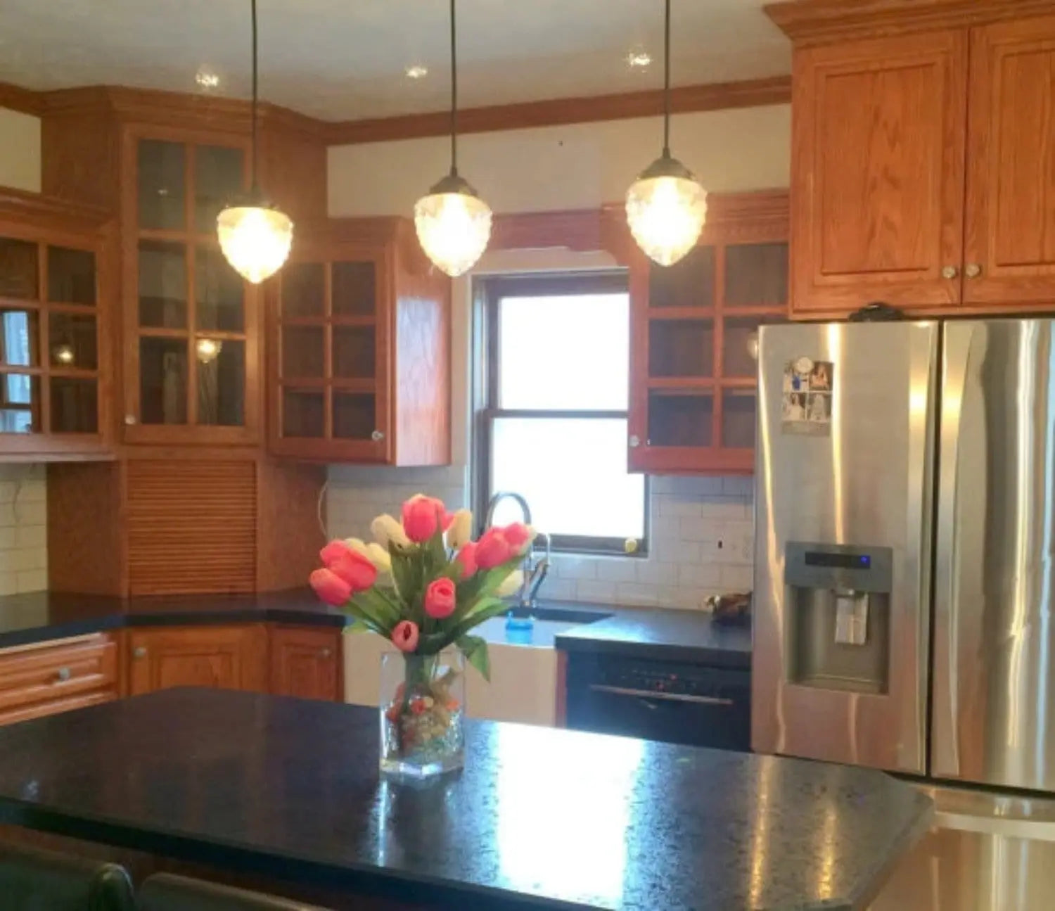 Antique Clear Glass Pendant Light