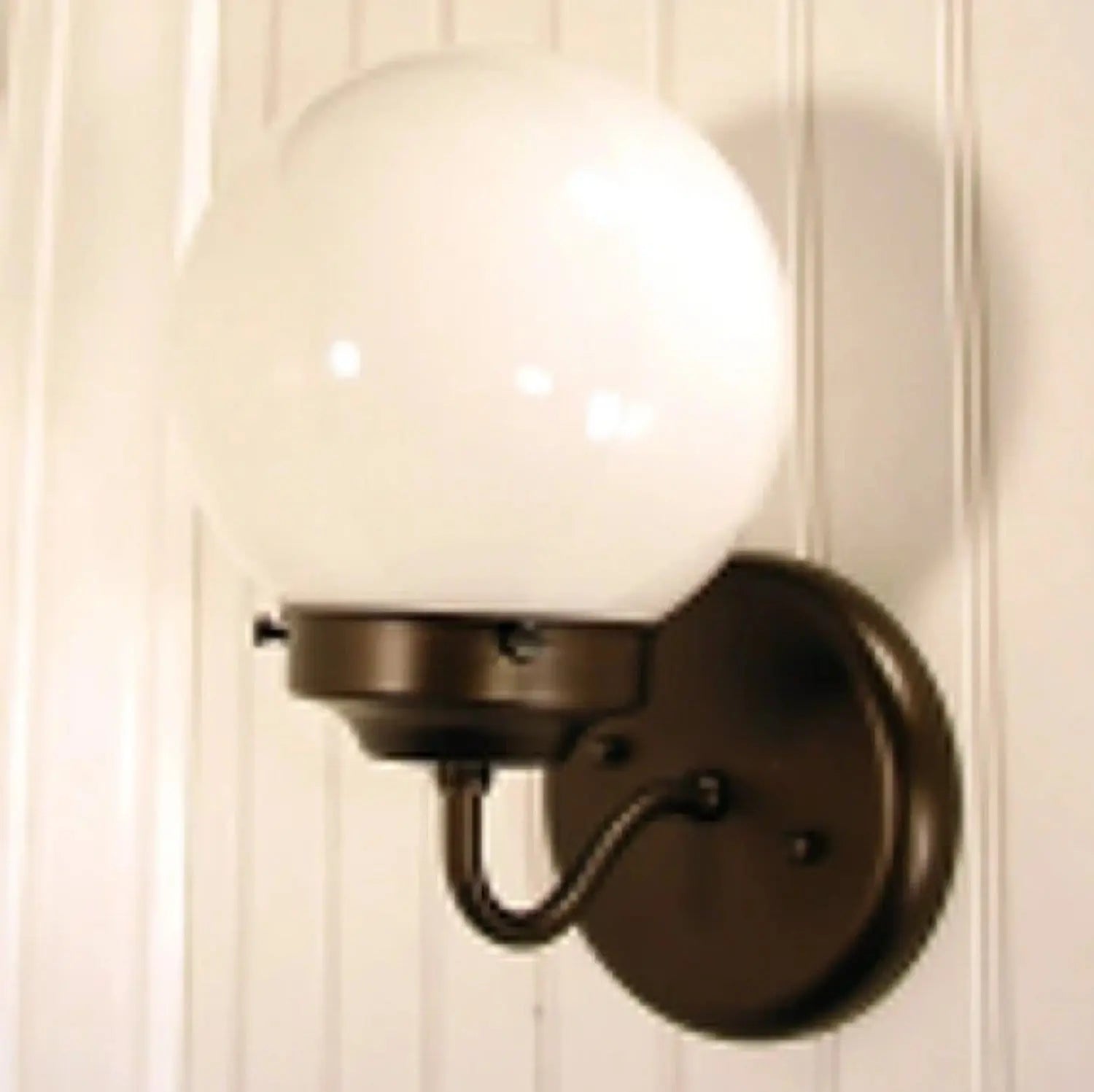 Milk Glass Modern Wall Sconce Light Fixture