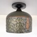 Verde Green and Copper Metal Dome Ceiling Light