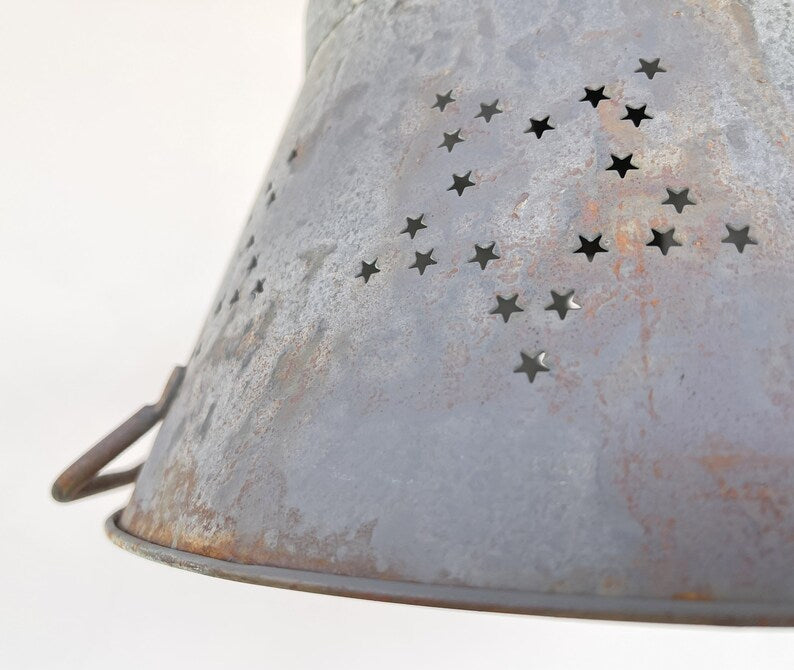 Weathered Galvanized Chandelier Light Fixture