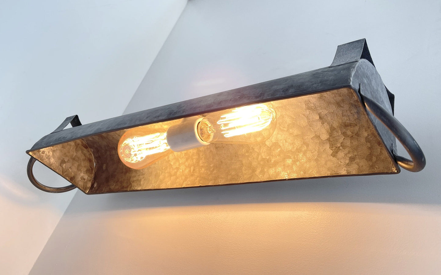 Galvanized Farmhouse Dome Wall Vanity Bathroom Light Fixture (3 sizes)