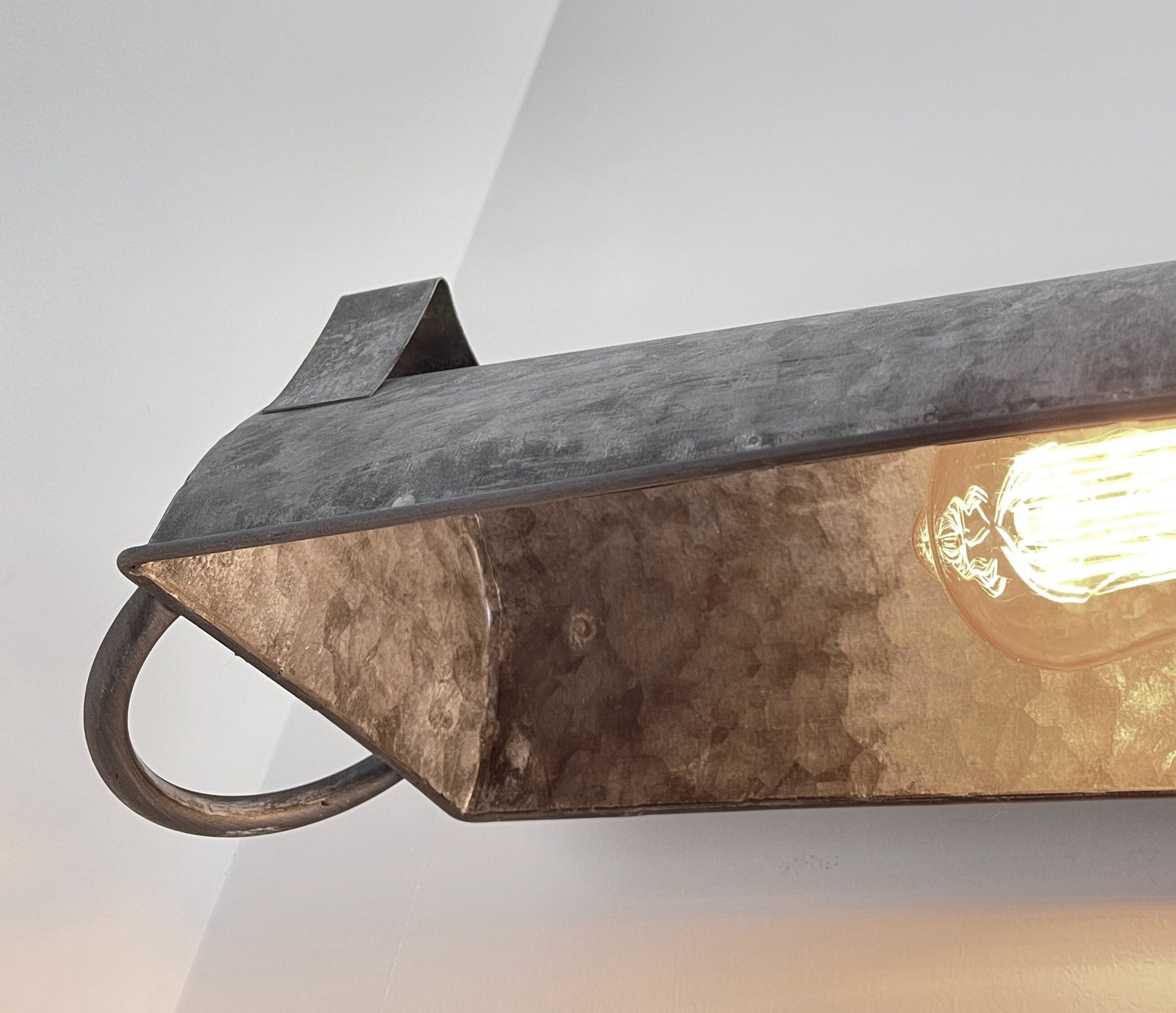 Galvanized Farmhouse Dome Wall Vanity Bathroom Light Fixture (3 sizes)