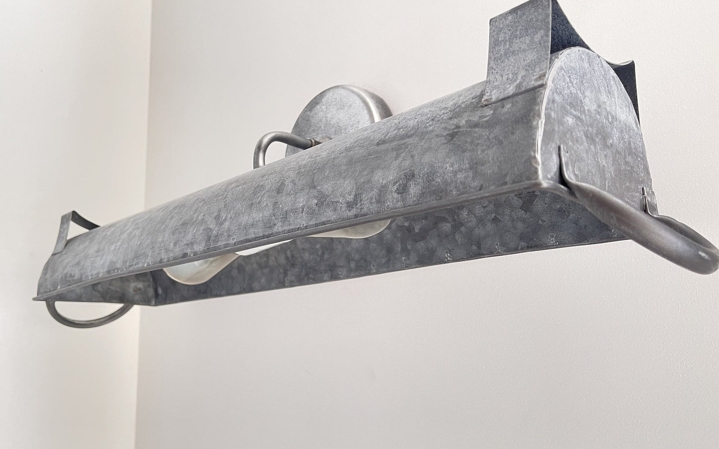 Galvanized Farmhouse Dome Wall Vanity Bathroom Light Fixture (3 sizes)