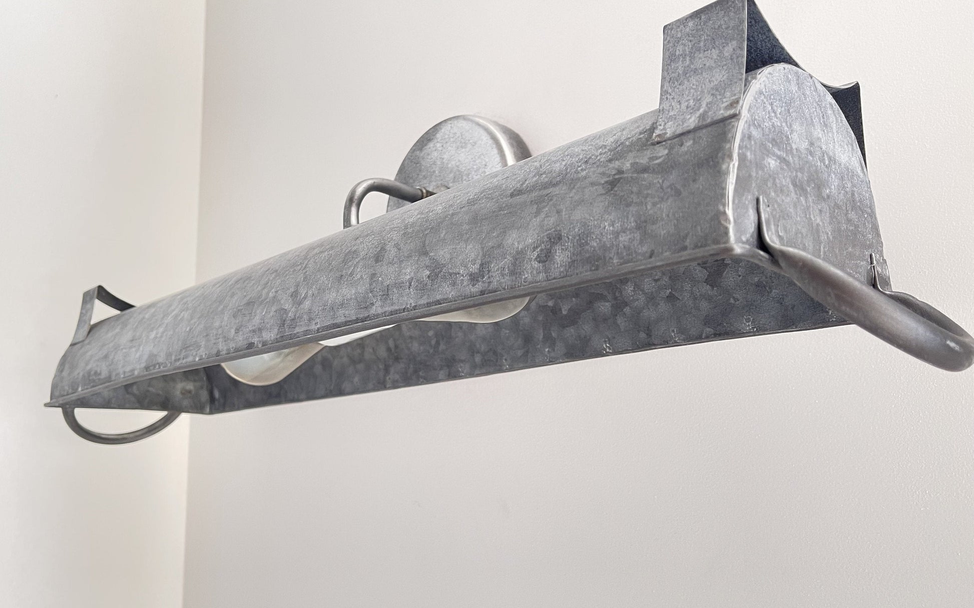 Galvanized Farmhouse Dome Wall Vanity Bathroom Light Fixture (3 sizes)