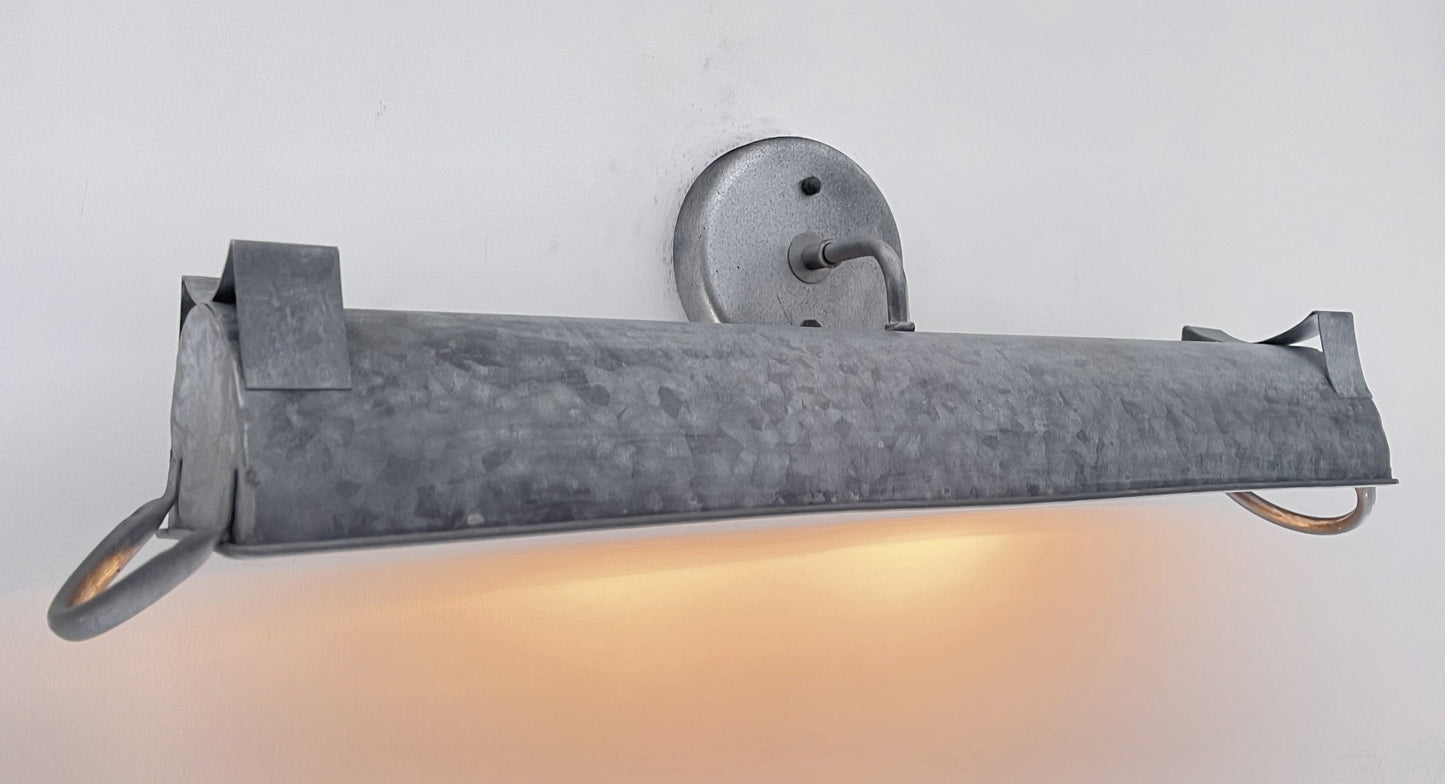 Galvanized Farmhouse Dome Wall Vanity Bathroom Light Fixture (3 sizes)