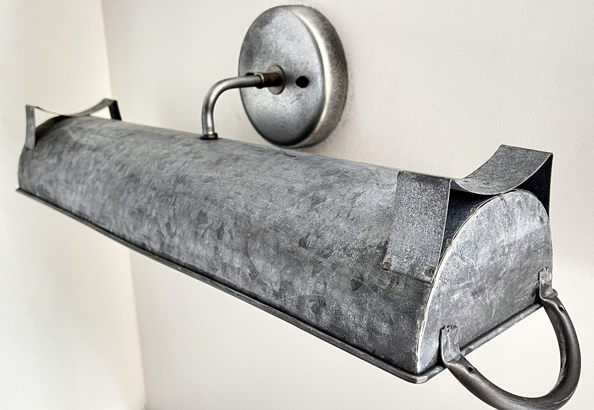 Galvanized Farmhouse Dome Wall Vanity Bathroom Light Fixture (3 sizes)