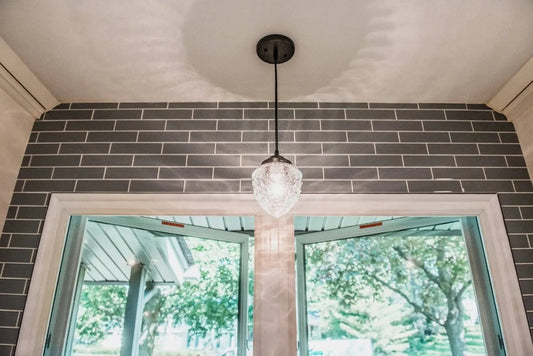 Antique Clear Glass Pendant Light