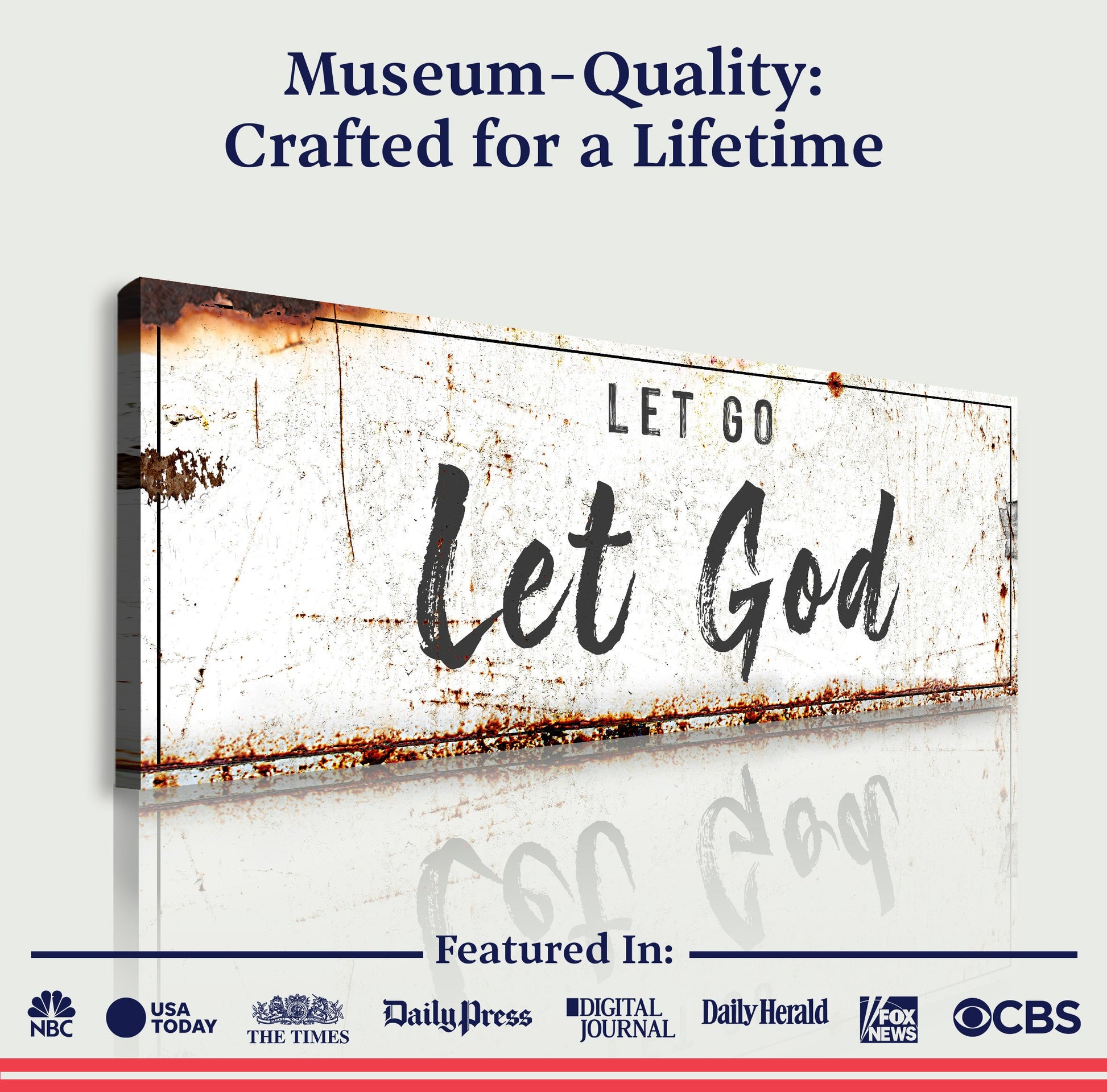 Let Go Let God Faith Sign