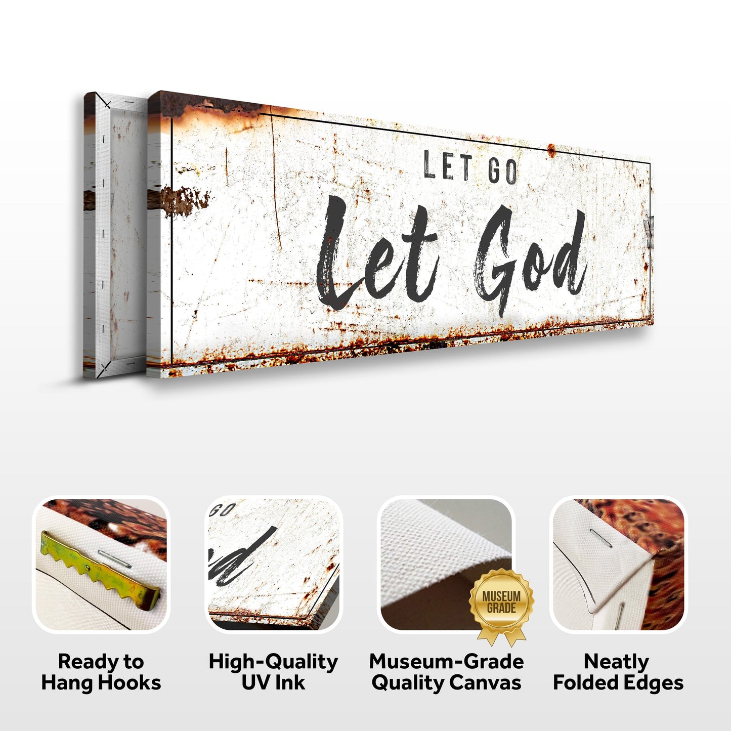 Let Go Let God Faith Sign