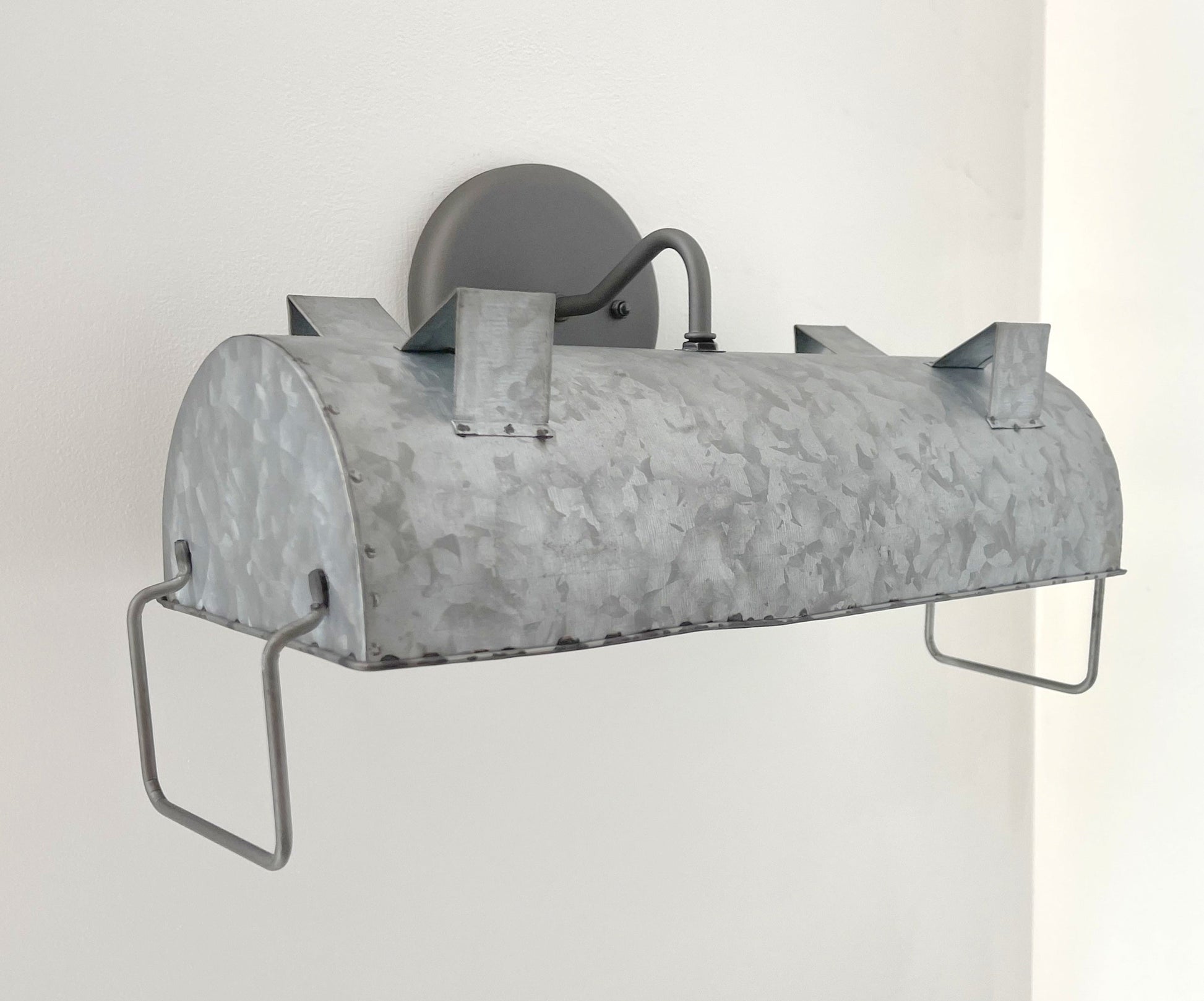 Industrial Galvanized Farmhouse Vanity Light