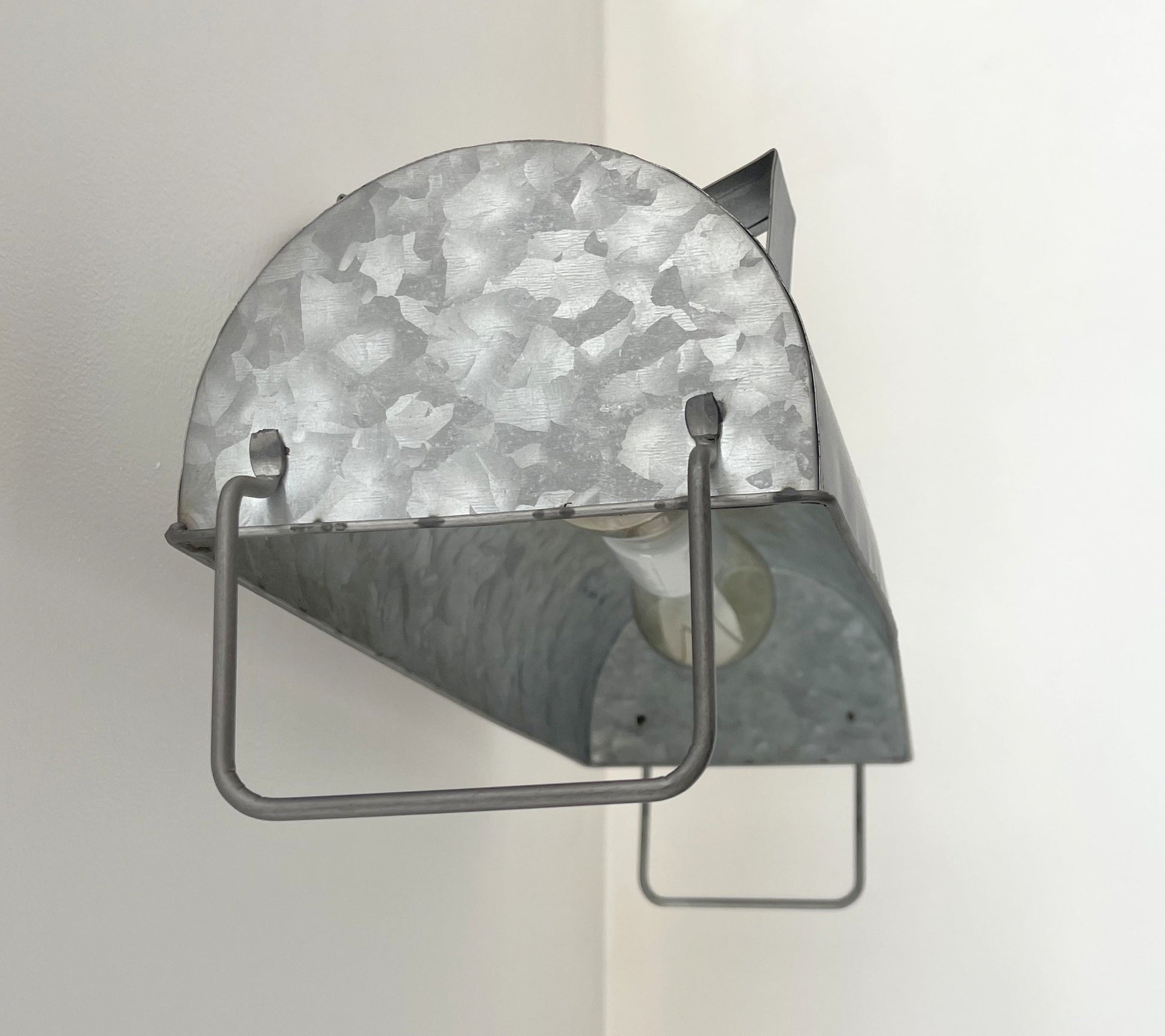 Industrial Galvanized Farmhouse Vanity Light