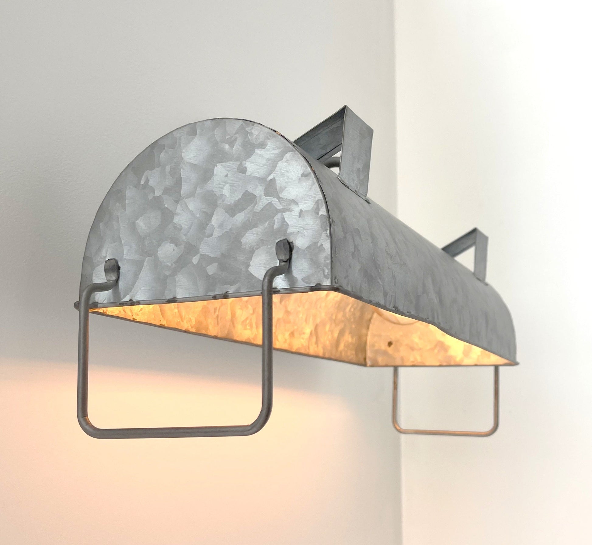 Industrial Galvanized Farmhouse Vanity Light