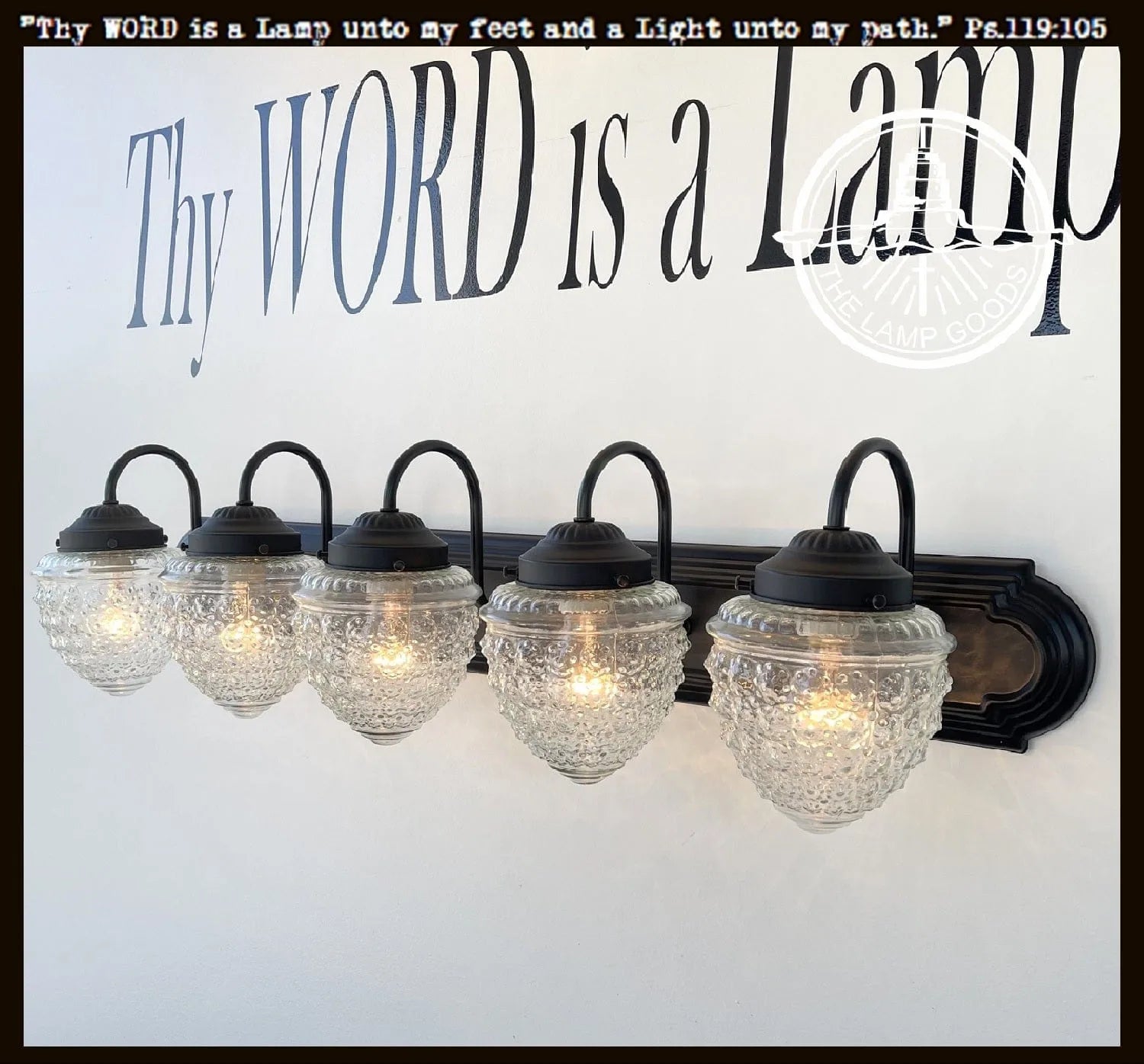 Vaanity Sign Bathroom Vanity Lighting Fixture of Antique Glass – Metal Sign Barn