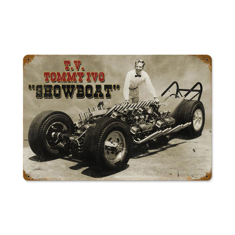 Ivo Show Boat, Automotive, Vintage Metal Sign, 18 X 12 Inches