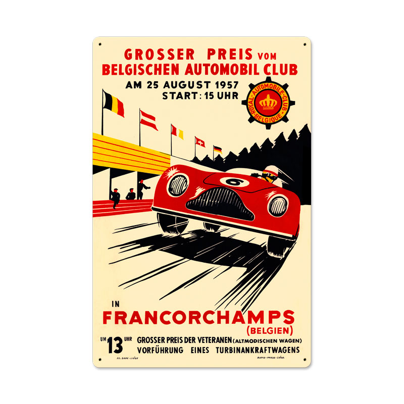 Follow The Crowd, Automotive, Metal Sign, 24 X 16 Inches