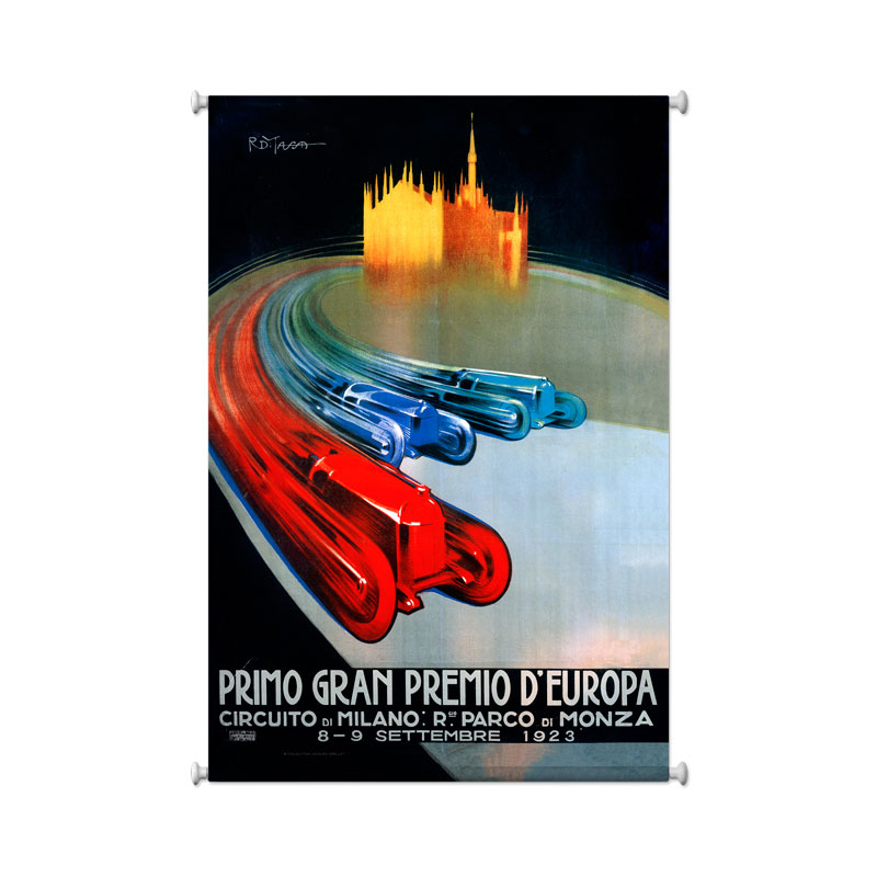 Europe Grand Prix, Automotive, Giclee Printed Canvas, 25 X 38 Inches
