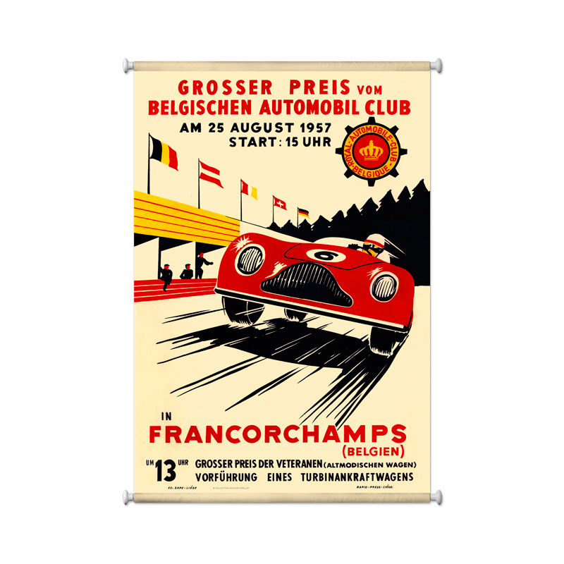 Francorchamps, Automotive, Giclee Printed Canvas, 25 X 36 Inches