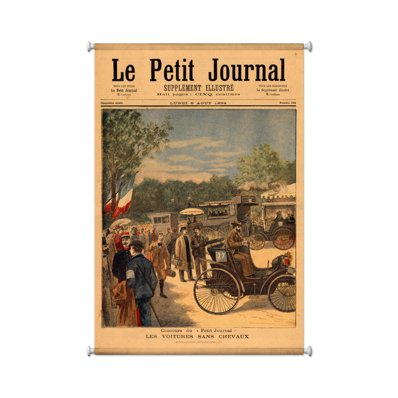 La Petit Journal, Automotive, Giclee Printed Canvas, 25 X 36 Inches