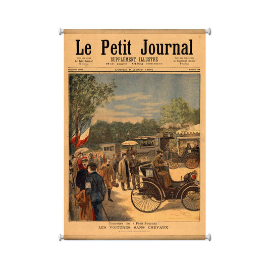 La Petit Journal, Automotive, Giclee Printed Canvas, 25 X 36 Inches