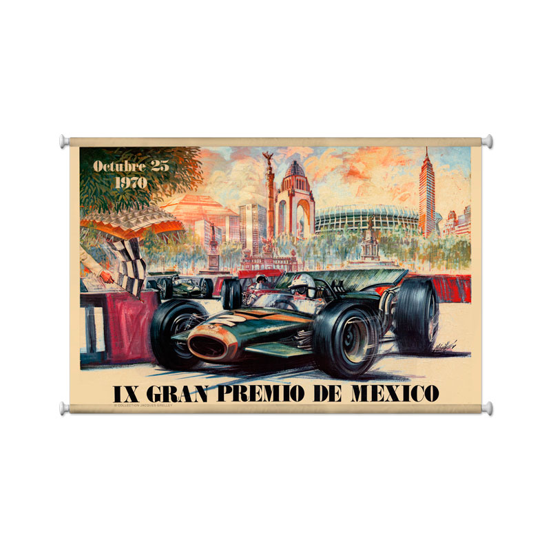 Mexico 1970, Automotive, Giclee Printed Canvas, 25 X 36 Inches