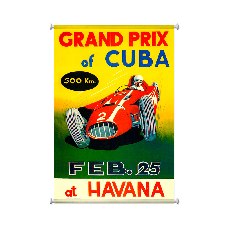 Grand Prix Havana, Automotive, Giclee Printed Canvas, 25 X 36 Inches