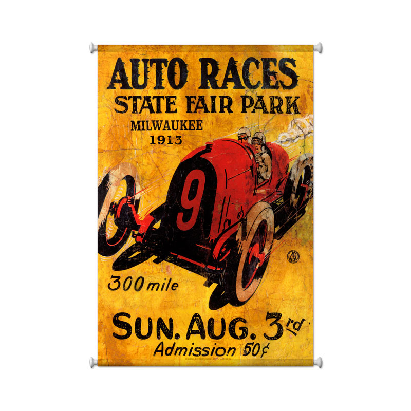 Milwaukee 1913, Automotive, Giclee Printed Canvas, 25 X 36 Inches